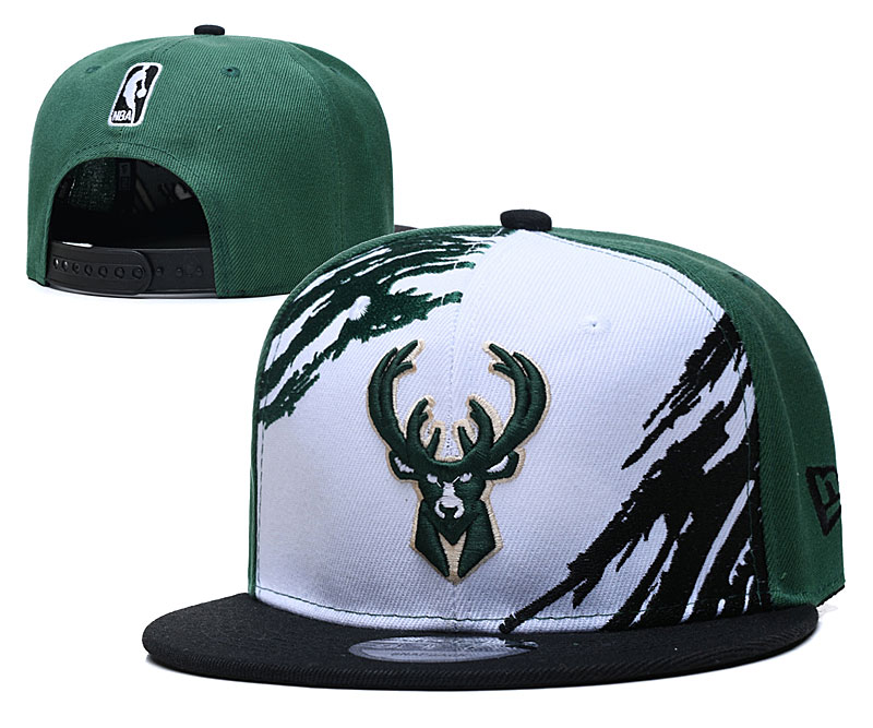 Milwaukee Bucks Stitched Snapback Hats 008